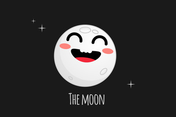 The moon vector illustration