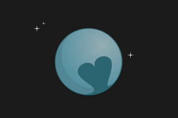 Pluto vector illustration