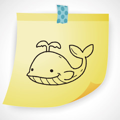 whale doodle