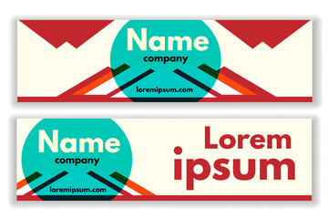 Vector business banner