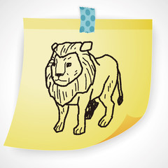 lion doodle