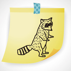 raccoon doodle