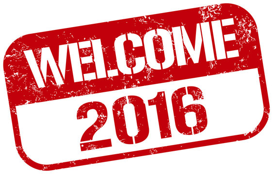 welcome 2016 stamp