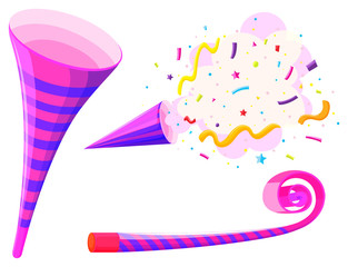 Party horn and musical straw