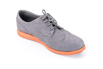 Close-up of elegant mens shoes