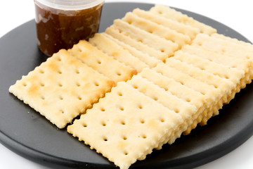biscuit with pineapple jam