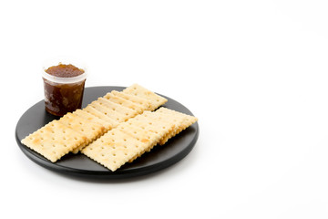 biscuit with pineapple jam