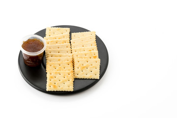 biscuit with pineapple jam