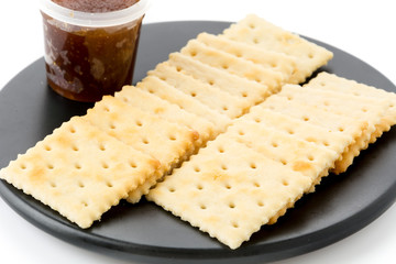 biscuit with pineapple jam