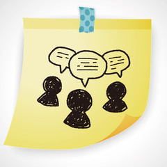people talk doodle