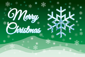 Snow into diamond on Christmas