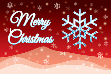 Snow into diamond on Christmas