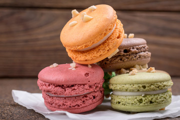 Colorful macarons