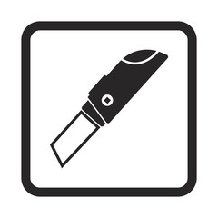 Stationery knife icon