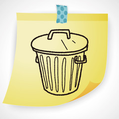 trash can doodle