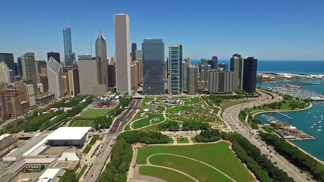 Aerial Illinois Chicago
Aerial video of downtown Chicago during the day. Illinois