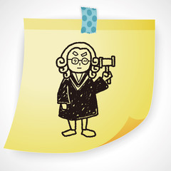 lawyer judge doodle