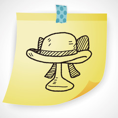 woman hat doodle