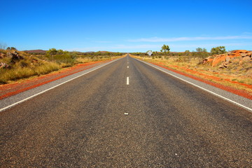 Fototapeta na wymiar Australian outback highway