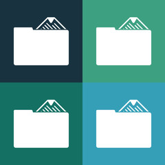 Folder with documents icon