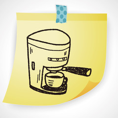 coffee maker doodle