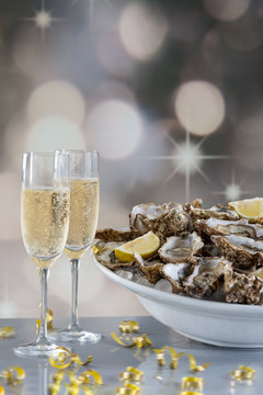 Huitres et Champagne