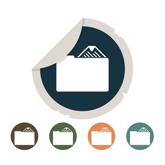 Folder with documents icon