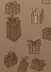 Gifts pattern vintage