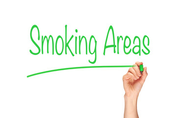 Fototapeta premium Smoking Areas Concept.