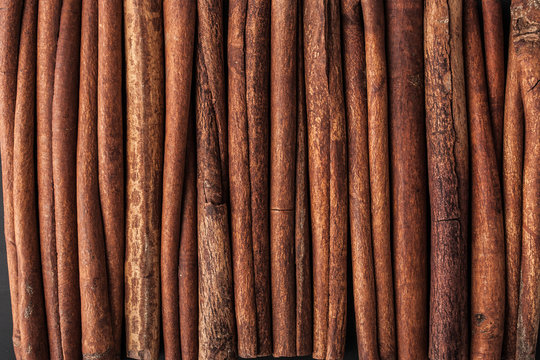 Cinnamon sticks  background