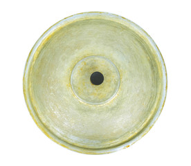Aluminum lid from the pan
