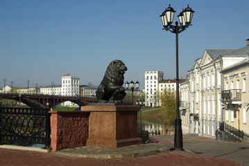 Fototapeta premium The streets of the old city of Vitebsk