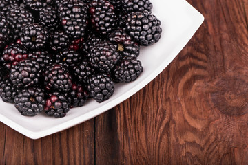 Blackberry in bowl