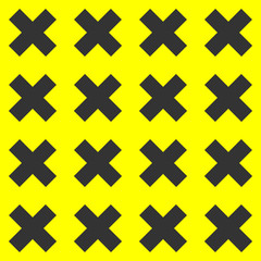 Seamless Cross Pattern, vector illustration