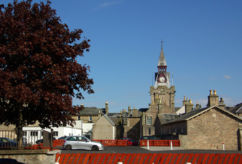 Obraz premium NAIRN, SCOTLAND - June, 2013: The former Court House building, n