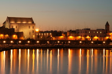 Veduta del Quartiere San Nicola  nella città di Bari