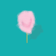 Background with Cotton Candy