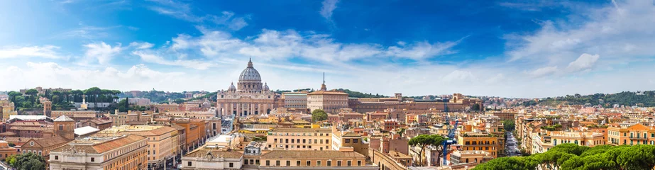 Photo sur Plexiglas Rome Rome et la basilique Saint-Pierre au Vatican