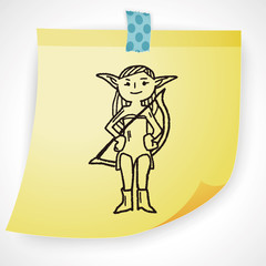 Fototapeta premium fairy doodle