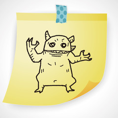 monster doodle