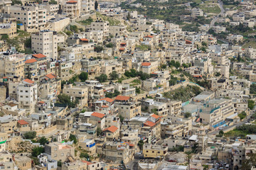 Fototapeta na wymiar The urban neighborhoods of East Jerusalem