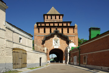 KOLOMNA, RUSSIA - Jule, 2014: Pyatnitsky gate in Kolomna
