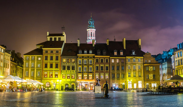 Fototapeta Old town sqare in Warsaw