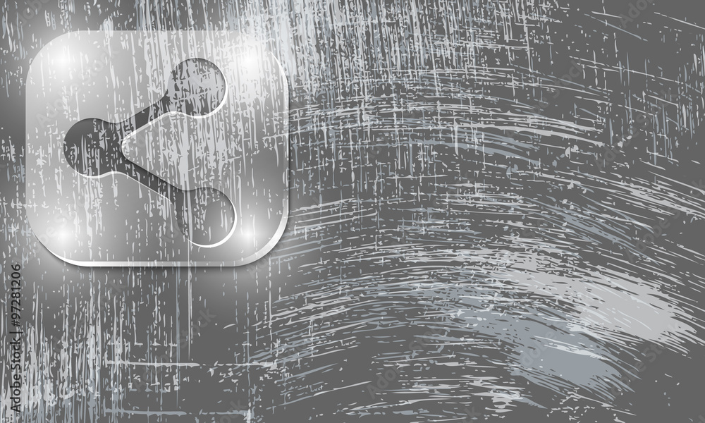 Poster vector abstract scratched background and share icon