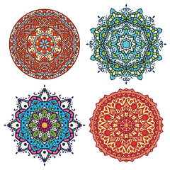 Abstract Flower and Mandala Set