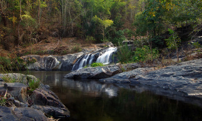 KAMPHAENG PHET, THAILAND - January, 2015: Khlong Lan Waterfall