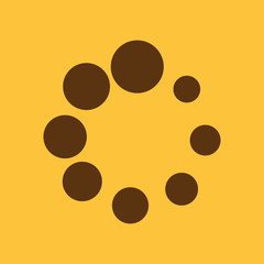 The loading icon. Load symbol. Flat