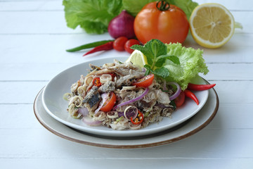 Thai Mackerel Spicy Salad