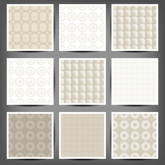 set of graphic seamless patterns