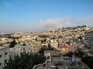 Nazareth, Israel - 11 July, 2015 - City of Nazareth panoramic view, Israel